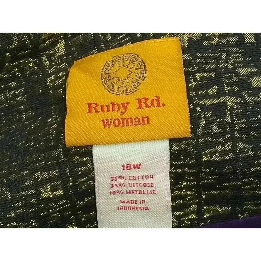 Ruby Rd Women's Gold Studded Short Jacket Size 18… - image 7